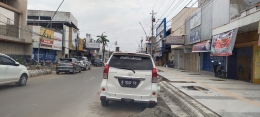 Pelebaran Trotoar di Jalan A. Yani Tegal (Dokpri)