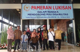 Foto ketika di Gedung Nusantara dalam rangka mendorong RUU Disabilitas tahun 2016| Dokumentasi pribadi