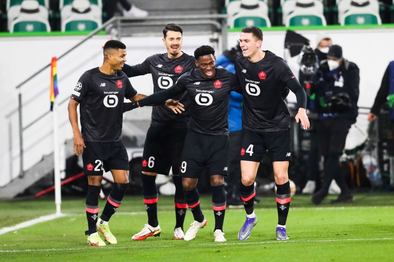 LOSC Lille menang 3-1 atas Wolfsburg di pertandingan terakhir grup G UCL, Kamis 9 Desember 2021. (Foto: Twitter/losclive)
