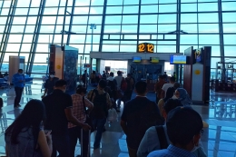 Bersiap boarding dari Terminal 3 Bandara Soetta (foto by widikurniawan)