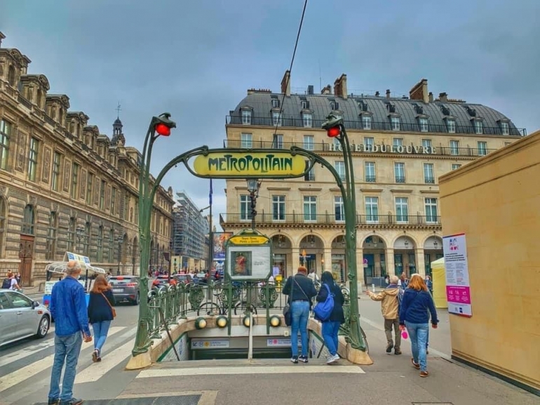 Stasiun metro di Paris. Foto: Dokumentasi pribadi.