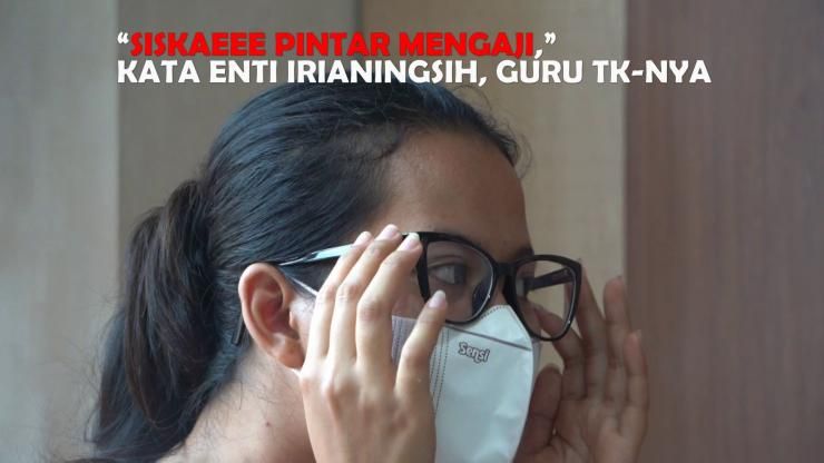 Siskaeee, wanita di video viral Yogyakarta International Airport (YIA). Ia lulusan sekolah Madrasah dan pintar mengaji. Foto: Didik Wiranto