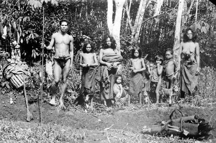 Suku Anak Dalam pada tahun 1930, sumber foto berkas COLLECTIE_TROPENMUSEUM