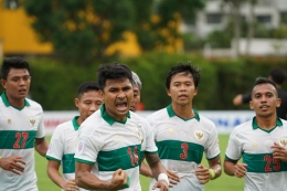 (Pemain Timnas rayakan gol ke gawang Laos/ sumber foto dilansir dari affsuzukicup.com)