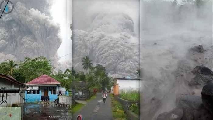 Erupsi Gunung Semeru, 4 Desember 2021 |sumber: Surya.co.id