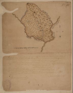Peta Cikao 21 Juli 1790, F 0025, Koleksi Frederik de Haan, Arsip Nasional Republik Indonesia