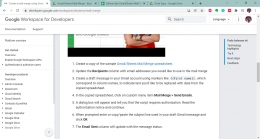 Petunjuk membuat mail merge dengan Gmail dan Spreadsheet (dokumentasi pribadi).