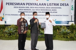 Kegiatan Peresmian Listrik Desa dan Pemberian Bantuan TJSL oleh Gubernur Kalimantan Selatan, dokpri