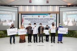 Kegiatan Peresmian Listrik Desa dan Pemberian Bantuan TJSL oleh Gubernur Kalimantan Selatan, dokpri