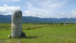 Arca Tadulako pada Situs Megalitik Tadulako di Lembah Behoa, Sulawesi Tengah. (@Hanom Bashari) 