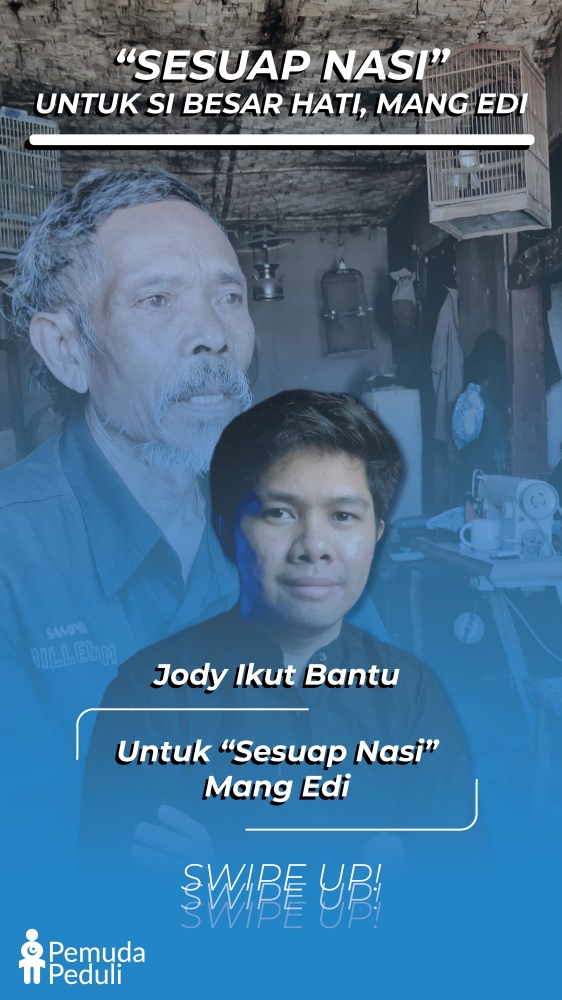 Poster Galang Donasi Pemuda Peduli dan Jody di kanal kitabisa.com