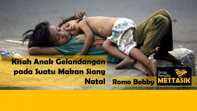 Kisah Anak Gelandangan pada Suatu Makan Siang Natal (kompas.com - Foto oleh: Alif Iskandar)