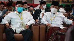 Kiai Said dan Gus Yahya pada Muktamar ke-34 di Lampung  || Sumber Foto: Twitter @Muktamar34NU