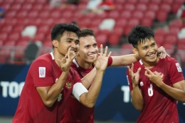 Selebrasi para pemain timnas Indonesia (dok. affsuzukicup.com)