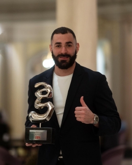 Penyerang Real Madrid,Karim Benzema:Foto:akun instagram @karimbenzema