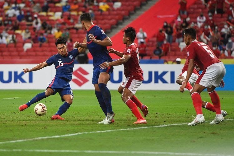 Indonesia vs Singapura pertandingan semi final leg ke 2 (Sumber: kompas.com)