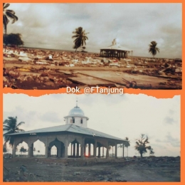 Satu-satunya bangunan berupa masjid yang masih berdiri kokoh di kawasan Ujung Karang, Meulaboh.  (Dok F. Tanjung)