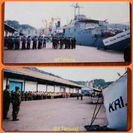 Upacara pelepasan Relawan Kota Padang di Dermaga Teluk Bayur. (Dok F. Tanjung)