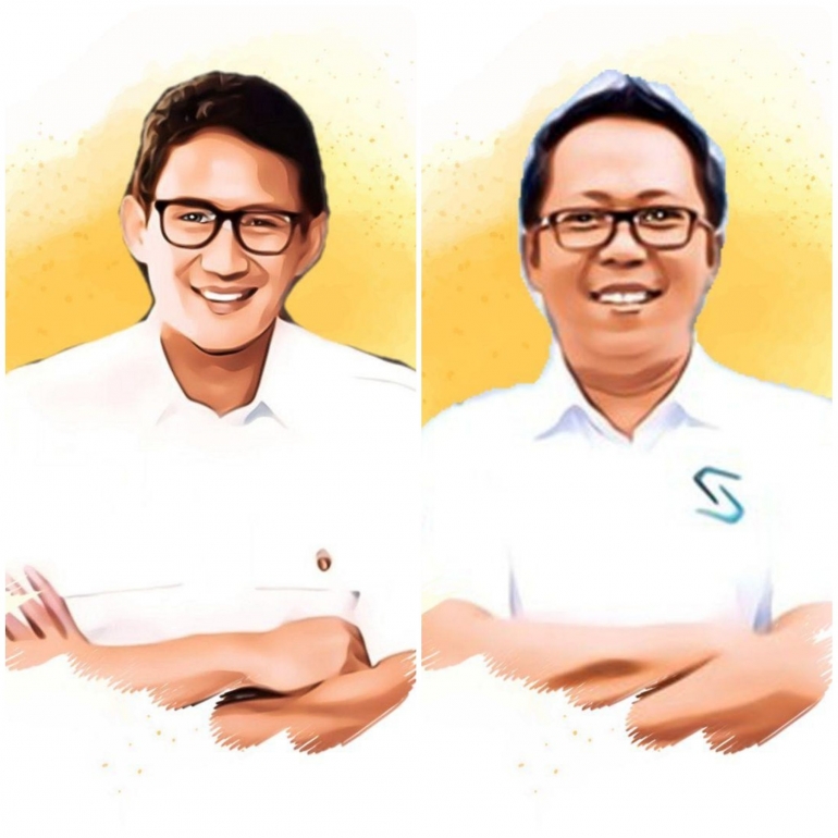 Ketua Dewan Pembina RSI Sandiaga Salahuddin Uno (kiri) dan Ketua Umum DPN RSI Sanny Irsan (kanan)