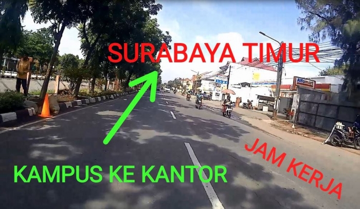 Ilustrasi motovlog Surabaya Timur - Dokpri