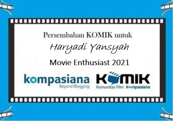 Kak Yayan berhasil meraih penghargaan Movie Enthusiast 2021 (dok. KOMiK)
