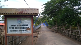 Memasuki permukiman di Pinogu, Gorontalo (@Hanom Bashari) 