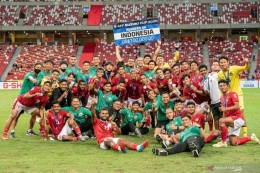 TIMNAS Indonesia sebagai runner up, usai mengikuti seremoni di Final Piala AFF 2020 (Dok. Antara Foto)