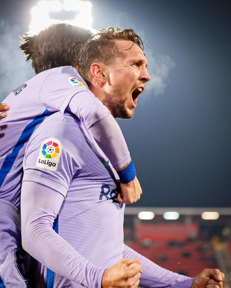 Luuk de Jong menjadi pahlawan kemenangan Barcelona atas Real Mallorca | Foto: instagram @luukdjong9