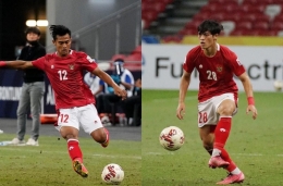 Pratama Arhan dan Alfeandra Dewangga. (Foto: Instagram @pssi)