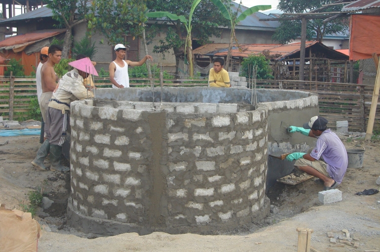 Pembangunan digister biogas, foto LTA/dokpri
