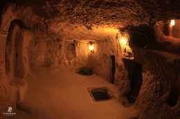 Kota bawah tanah di Derinkuyu. Sumber: dokumentasi pribadi
