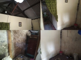 Kondisi di dalam rumah swadaya Bang Jali yang kurang layak. | Dokumentasi pribadi