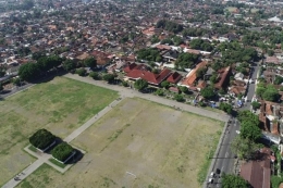 Alun-alun Utara Yogyakarta dilihat dari atas. Foto: BiroKomunikasi Publik Kemenparekraf via Kompas.com