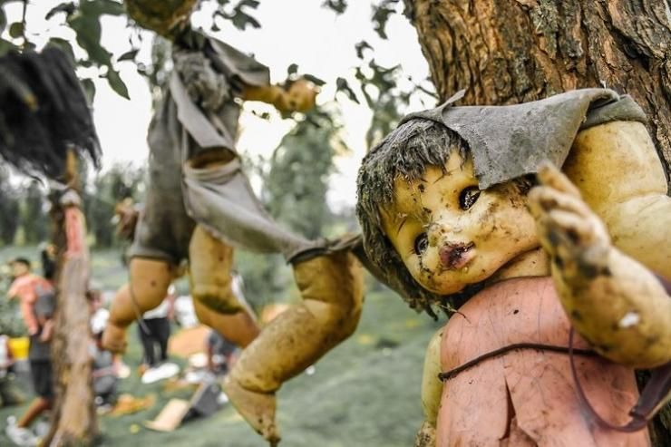 Di Meksiko ada pulau yang disebut Island of the Dolls karena dihuni boneka. Sumber: Shutterstock/CassielMx via Kompas.com