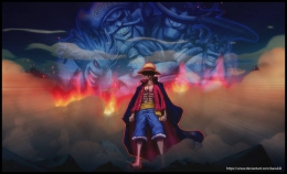Monkey D. Luffy dari serial One Piece. (Sumber: DeviantArt by Kasukiii)