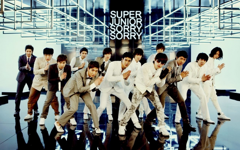 Lagu 'Sorry, Sorry' milik Super Junior populer di Asia pada 2009 dan merambah ke seluruh dunia. (Foto: www.jaehakim.com/jae-ha-kim-blog/sorry-sorry/)