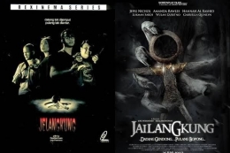 Film Jelangkung (2001) dan rebootnya Jailangkung (2017). Foto: layar.id