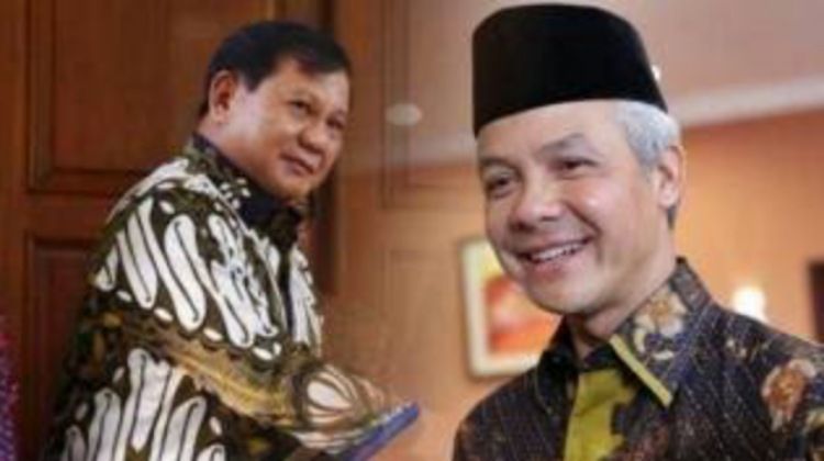Kolase foto Ganjar Pranowo dan Prabowo Subianto ( Sumber: kompas.tv)
