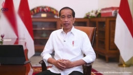 Screen shoot video Presiden Jokowi gratiskan vaksin booster. Selasa, 11/1/2022/twitter.com/jokowi