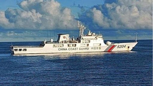 Bakamla mendeteksi kapal penjaga pantai China (CCG) dengan nomor lambung 5204 di perairan Natuna baru-baru ini. | Sumber: Bakamla