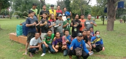 Foto Bareng Partisipan Lomba Burung Berkicau Piala Road To Presiden Cup VI Di Tambun Bekasi (Dokpri)