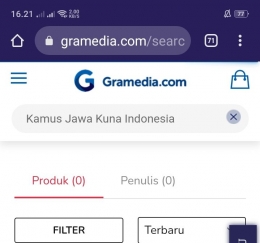 Tangkap layar Gramedia.com