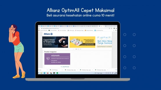 Tampilan portal Allianz OptimAll