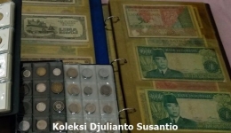 Koleksi uang kertas dan koleksi koin (Dokpri)