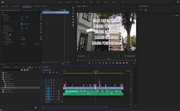 Proses Editing Video Profil Kelurahan Dadaprejo