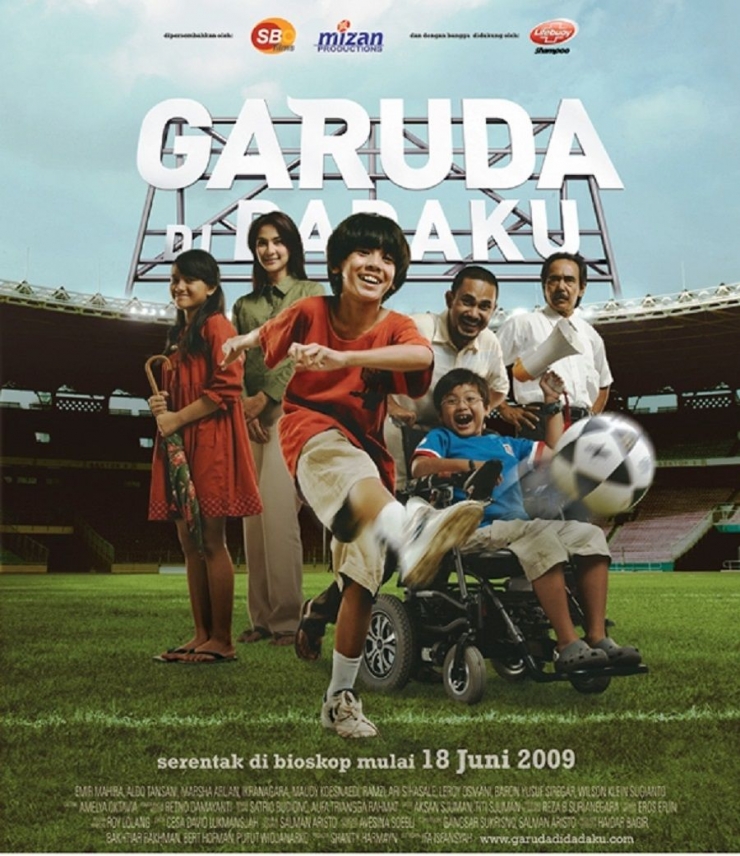 Poster Garuda di Dadaku. Dok. mizanproduction.com