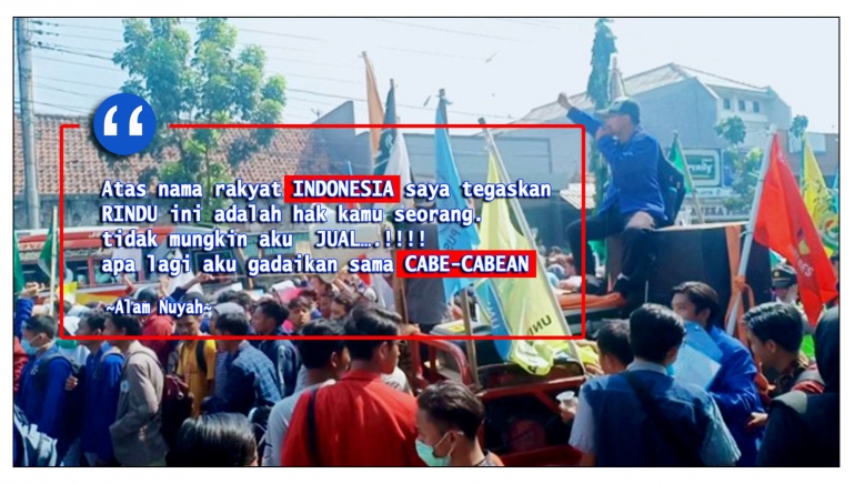 Meme : Alam Nuyah atas nama rakyat Indonesia