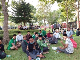 Bersama peserta Muktamar NU ke-34 di Lampung. (dokpri)