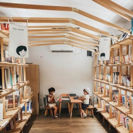 Perpustakaan gratis @bukabuku.jkt | Instagram/@thelapan.id 
