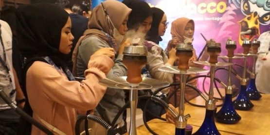 Shisha dengan menggunakan tembakau produk Indonesia. Foto: Istimewa